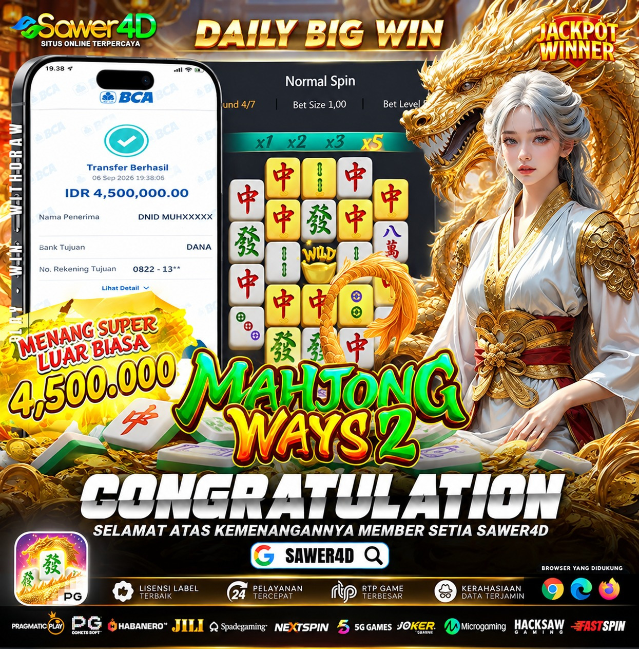 🎊 Momen kemenangan yang luar biasa! Mahjong Ways 2 kali ini memberikan hasil yang memuaskan! 🔥