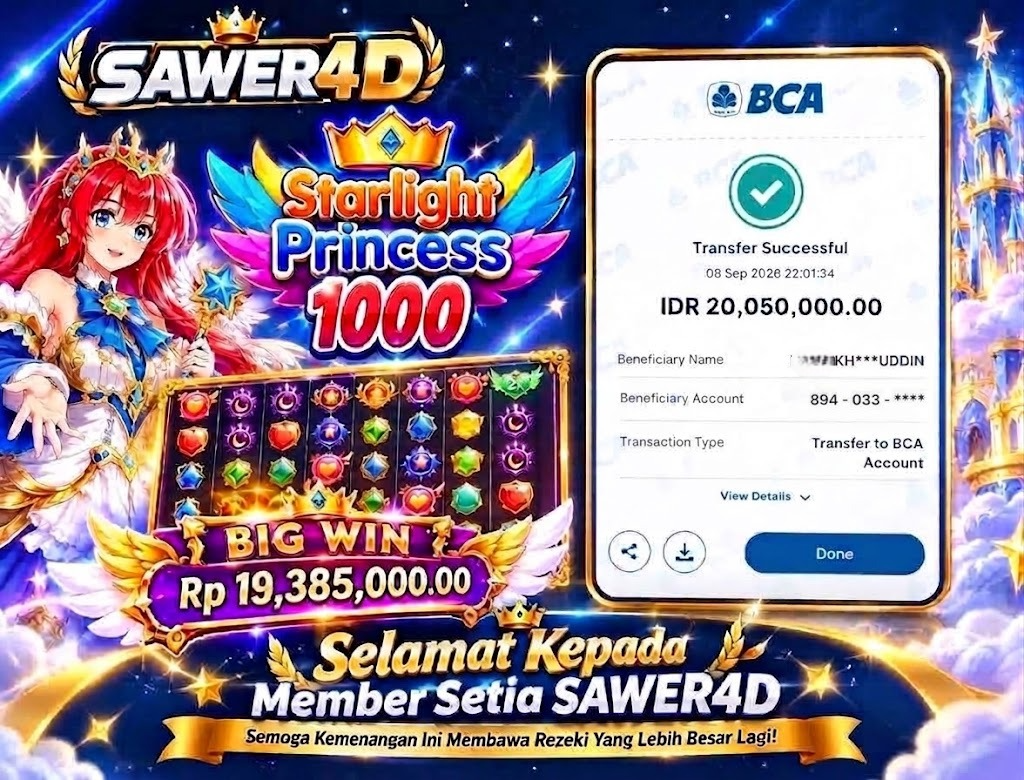 🎉 Momen kemenangan berhasil diraih! Hasil Starlight Princess hari ini benar-benar mantap! 🌟