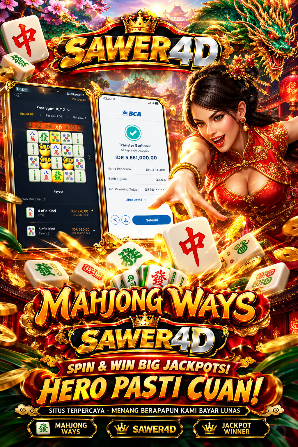 🔥 Hasil fantastis berhasil dicatat! Selamat atas kemenangan di Mahjong Ways! 🀄🏆
