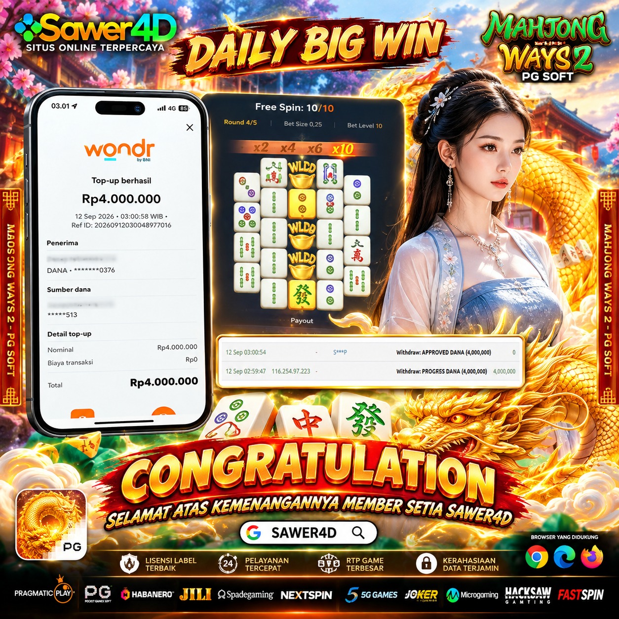 🏆💫 MAHJONG WAYS MEMBERIKAN MOMEN KEMENANGAN YANG BERKESAN! Selamat atas hasil yang diraih! 🎉