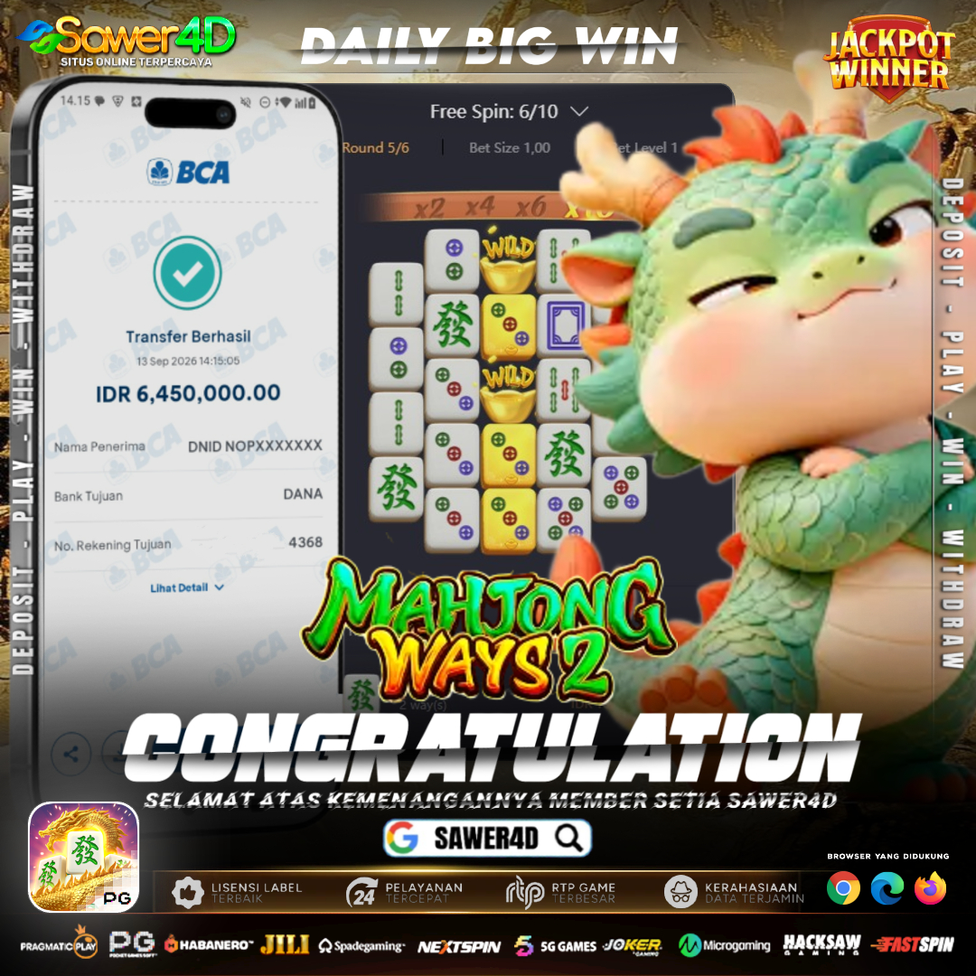 MAHJONG WAYS 2 MEMBERIKAN KEMENANGAN MAKSIMAL DI HARI INI...!!!