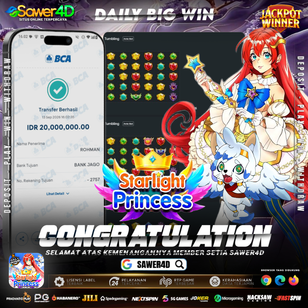 STARLIGHT PRINCESS KEMBALI BERSINAR DI HARI INI